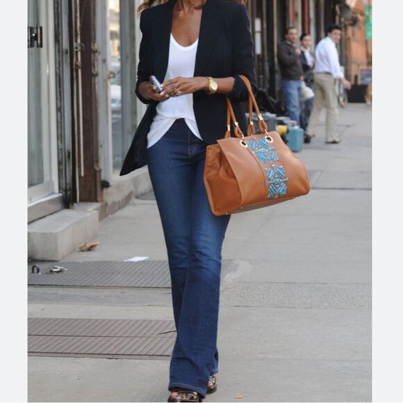 2pc NINE CO & IMAN WOMEN BAGS BROWN - Picture 3 of 16